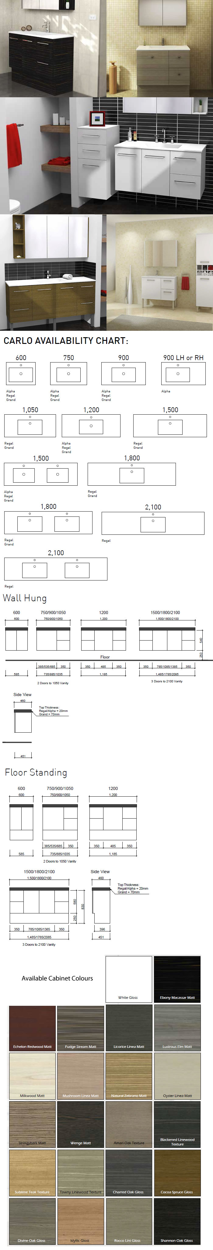 Benton's Finer Bathrooms Timberline Carlo Vanity